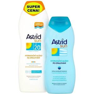 ASTRID Hydrat.mlieko SPF 20 400 ml + Hydrat. mlieko po opalovaní 200 ml         
